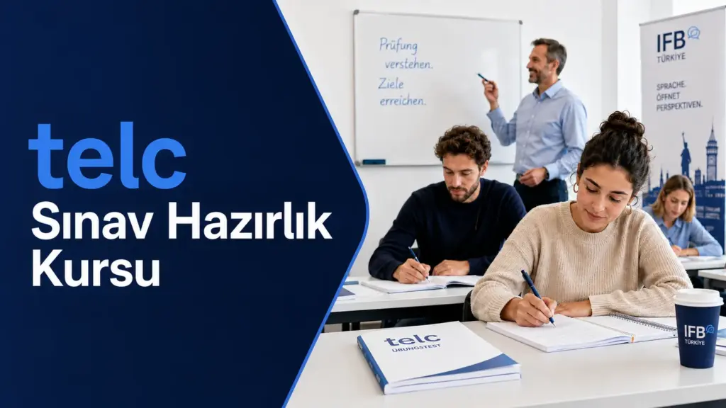 telc sınav hazırlık kursunda Almanca sınavına hazırlanan kursiyerler